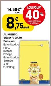 Oferta de Friskies - Alimento Seco P/gato por 8,75€ em Intermarché