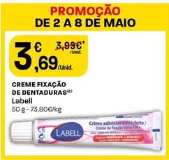 Oferta de Labell - Creme Fixação De Dentaduras por 3,69€ em Intermarché