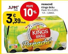 Oferta de Kings Brau - Panache por 3,39€ em Intermarché