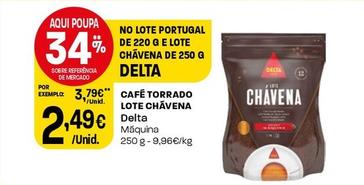Oferta de Delta - Café Torrado Lote Chavena por 2,49€ em Intermarché