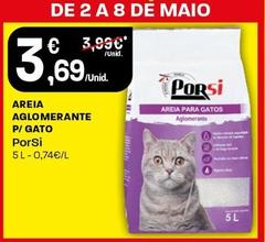Oferta de Porsi - Areia Aglomerante P/ Gato por 3,69€ em Intermarché
