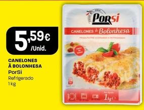 Oferta de Porsi - Canelones À Bolonhesa por 5,59€ em Intermarché
