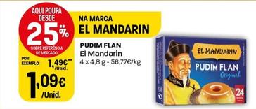 Oferta de El Mandarin - Pudim Flan por 1,09€ em Intermarché