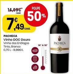 Oferta de Pacheca - Vinho Doc Douro por 7,49€ em Intermarché
