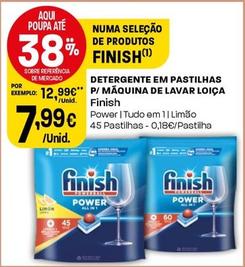 Oferta de Finish - Detergente Em Pastilhas P/ Máquina De Lavar Loica por 7,99€ em Intermarché