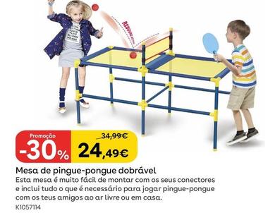 Oferta de Sun & Sport - Mesa De Ping-Pongue Dobrãvel por 24,49€ em Toys R Us