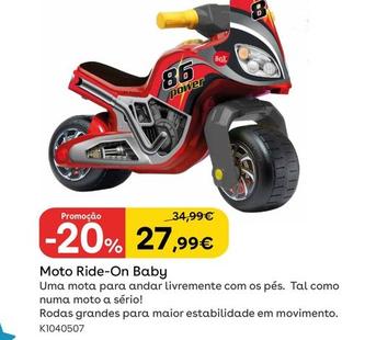 Oferta de Moto Ride-On Baby por 27,99€ em Toys R Us