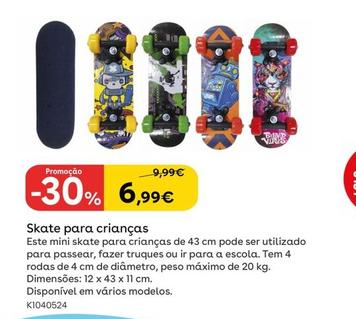 Oferta de Sun & Sport - Skate Para Criancas por 6,99€ em Toys R Us