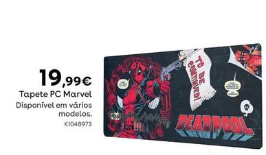 Oferta de Marvel - Tapete Pc por 19,99€ em Toys R Us