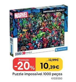 Oferta de Marvel - Puzzle Impossível 1000 Peças por 10,39€ em Toys R Us