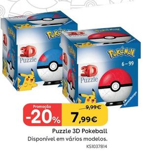 Oferta de Puzzle 3D Pokeball por 7,99€ em Toys R Us