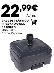 Oferta de Koopman - Base De Plastico P/ Guarda-Sol por 22,99€ em Intermarché