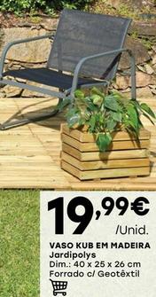 Oferta de Vaso Kub Em Madeira por 19,99€ em Intermarché