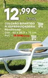 Oferta de Pandicamp - Colchao Bipartido P/ Espreguiçadeira por 12,99€ em Intermarché