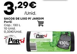 Oferta de Porsi - Sacos De Lixo P/ Jardim por 3,29€ em Intermarché