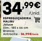 Oferta de Joluce - Espreguiçadeira Malibu por 34,99€ em Intermarché