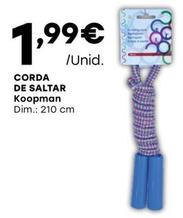 Oferta de Dim - Corda De Saltar Koopman por 1,99€ em Intermarché