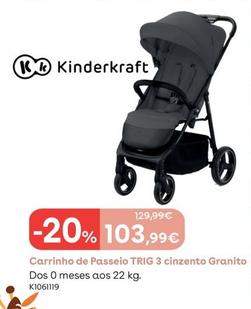 Oferta de Kinderkraft - Cadeira De Passeio TRIG 3 Cinzento Granito por 103,99€ em Toys R Us