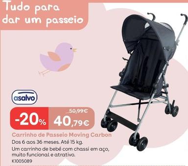 Oferta de Asalvo - Carrinho De Passeio Moving Carbon por 40,79€ em Toys R Us