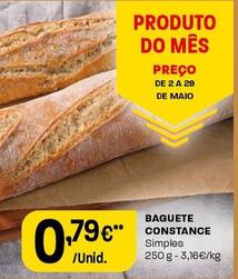 Oferta de Baguete Constance por 0,79€ em Intermarché