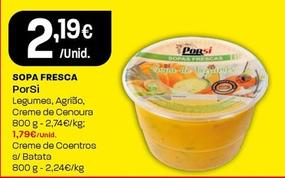 Oferta de Porsi - Sopa Fresca por 2,19€ em Intermarché