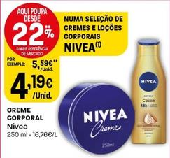 Oferta de Nivea - Creme Corporal por 4,19€ em Intermarché
