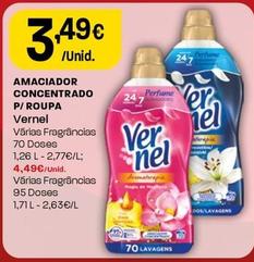 Oferta de Vernel - Amaciador Concentrado P/roupa por 3,49€ em Intermarché
