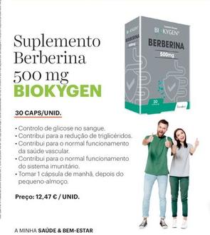 Oferta de Biokygen - Suplemento Berberina 500 mg por 12,47€ em Auchan
