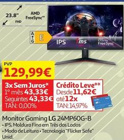 Oferta de Lg - Monitor Gaming 24MP6G-B por 129,99€ em Auchan