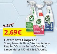 Oferta de Cif - Detergente Limpeza por 2,69€ em Auchan