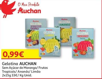 Oferta de Auchan - Gelatina por 0,99€ em Auchan