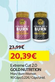 Oferta de Gold Nutrition - Extreme Cut 2.0 por 20,39€ em Auchan
