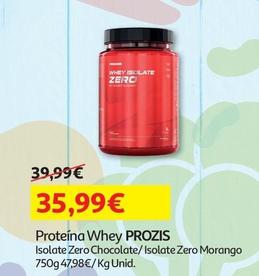 Oferta de Prozis - Proteína Whey por 35,99€ em Auchan