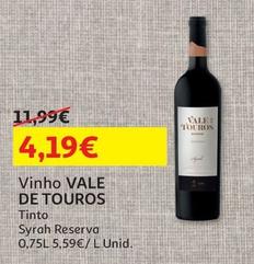 Oferta de Vale De Touros - Vinho por 4,19€ em Auchan