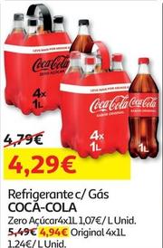 Oferta de Coca Cola - Refrigerante C/ Gás por 4,29€ em Auchan