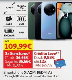 Oferta de Xiaomi - Smartphone Redmi A3 por 109,99€ em Auchan