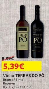 Oferta de Terras Do Pó - Vinho por 5,39€ em Auchan