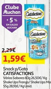 Oferta de Catisfaction - Snack P/gato por 1,59€ em Auchan