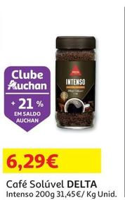 Oferta de Delta - Café Solúvel por 6,29€ em Auchan