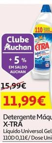 Oferta de X-tra - Detergente Maquina Roupa por 11,99€ em Auchan