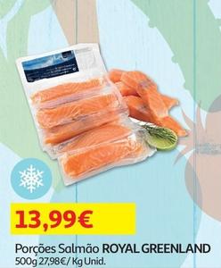 Oferta de Royal Greenland - Porções Salmão por 13,99€ em Auchan