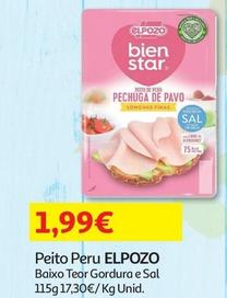 Oferta de Elpozo - Peito Peru por 1,99€ em Auchan