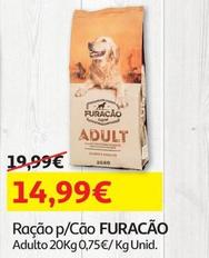 Oferta de Furacão - Ração P/cão por 14,99€ em Auchan