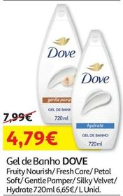 Oferta de Dove - Gel De Banho por 4,79€ em Auchan