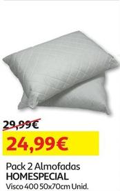 Oferta de Homespecial - Pack 2 Almofadas por 24,99€ em Auchan