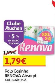 Oferta de Renova - Rolo Cozinha Absorpt por 1,79€ em Auchan