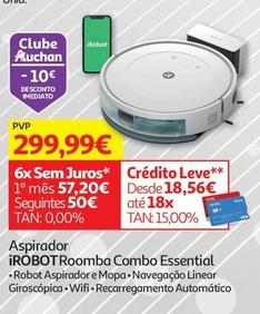 Oferta de Irobot - Aspirador Roomba Combo Essential por 299,99€ em Auchan