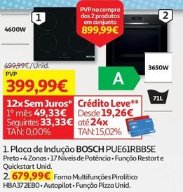 Oferta de Bosch - Placa De Indução PUE61RBB5E  por 399,99€ em Auchan