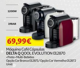 Oferta de Delta Q - Maquina Cafe Capsulas Qool Evolution 012870 por 69,99€ em Auchan