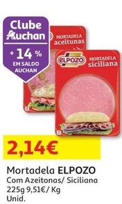 Oferta de Elpozo - Mortadela por 2,14€ em Auchan